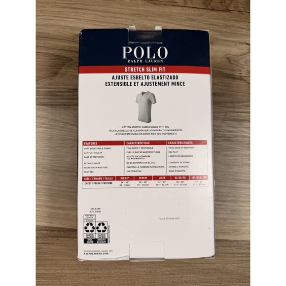 3 Pack Polo Ralph Lauren Classic Fit VNeck Shirt BLACK Size Men’s Med New In Box - Picture 5 of 5